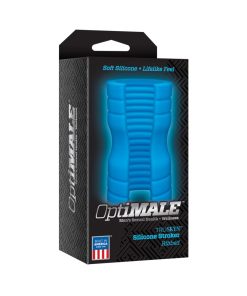 Optimale Truskyn Silicone Stroker Ribbed Blue
