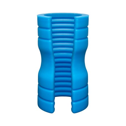 Optimale Truskyn Silicone Stroker Ribbed Blue - Image 2