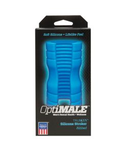 Optimale Truskyn Silicone Stroker Ribbed Blue
