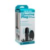 Vac-U-Lock Vibrating Plug With Snaps & Wireless Remote Black