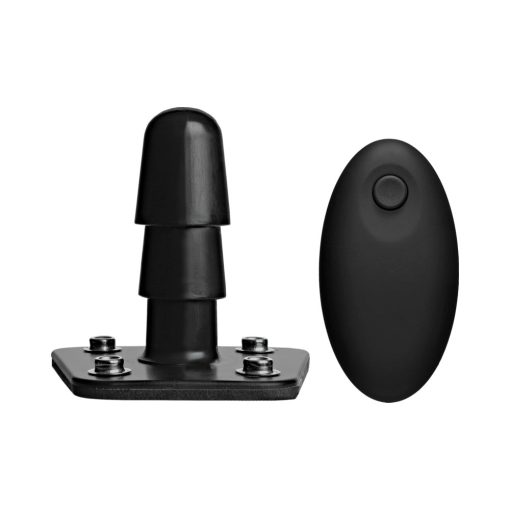 Vac-U-Lock Vibrating Plug With Snaps & Wireless Remote Black - Image 2