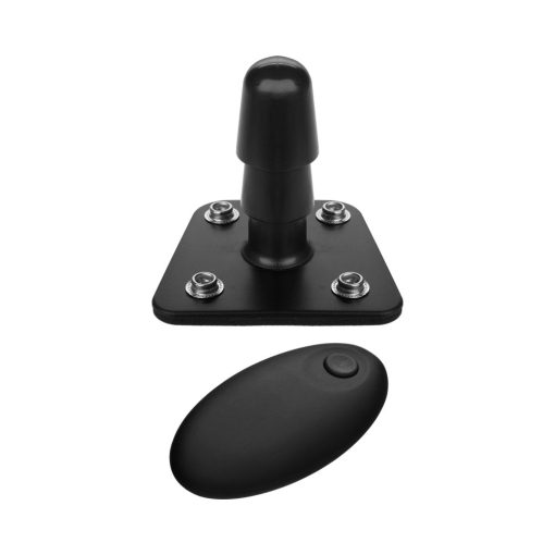 Vac-U-Lock Vibrating Plug With Snaps & Wireless Remote Black - Image 3