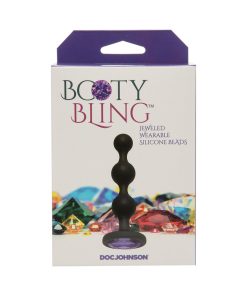 Booty Bling Jeweled Wearable Silicone Beads Purple