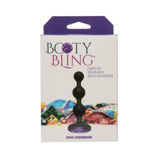 Booty Bling Jeweled Wearable Silicone Beads Purple - Image 4