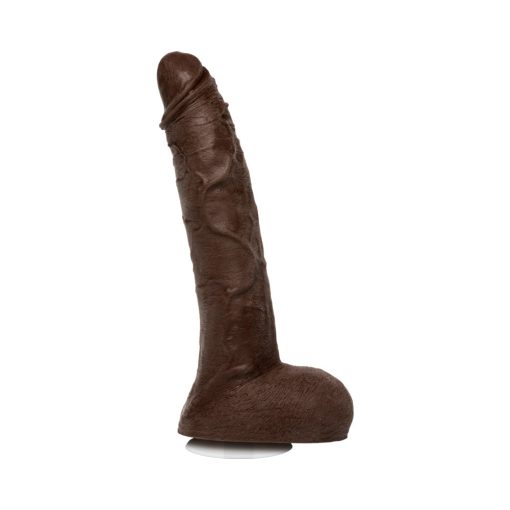 Jason Luv 10In Ultraskyn Cock With Removable Vac-U-Lock Suction Cup Chocolate - Image 3