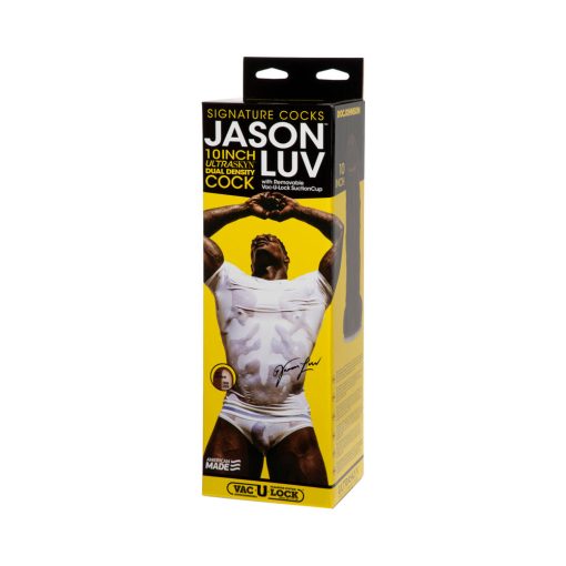 Jason Luv 10In Ultraskyn Cock With Removable Vac-U-Lock Suction Cup Chocolate - Image 8