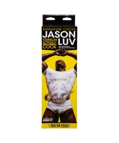 Jason Luv 10In Ultraskyn Cock With Removable Vac-U-Lock Suction Cup Chocolate