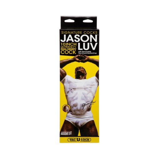 Jason Luv 10In Ultraskyn Cock With Removable Vac-U-Lock Suction Cup Chocolate - Image 9