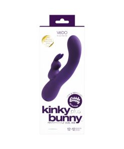 Vedo Kinky Bunny Rechargeable Rabbit Vibrator - Deep Purple