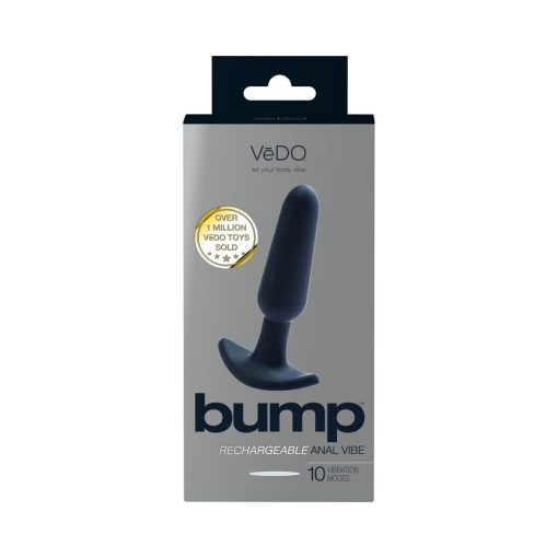 Vedo Bump Rechargeable Anal Vibe - Just Black - Image 5