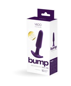 Vedo Bump Rechargeable Anal Vibe - Deep Purple
