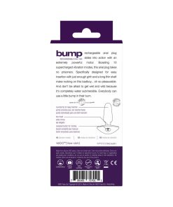 Vedo Bump Rechargeable Anal Vibe - Deep Purple