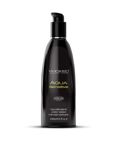 Wicked Aqua Sensitive Water-Based Lubricant 8.5 Oz.