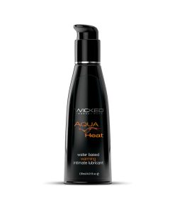 Wicked Aqua Heat Water-Based Warming Lubricant 4 Oz.