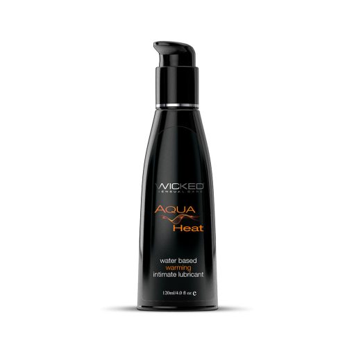 Wicked Aqua Heat Water-Based Warming Lubricant 4 Oz.