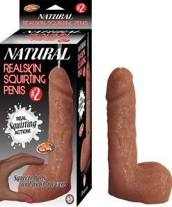 Natural Realskin Squirting Penis #2 Brown