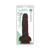 Curve Toys Easy Riders 7 In. Dual Density Dildo With Balls & Suction Cup Brown