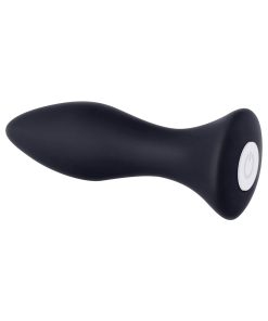 Evolved Mighty Mini Rechargeable Vibrating Silicone Anal Plug Black