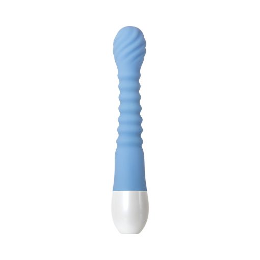 Evolved Bendy Bunny Rechargeable Poseable Silicone Rabbit Vibrator Blue - Image 9