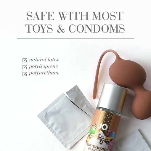 Jo Candy Shop Butterscotch Flavored Water-Based Lubricant 2 Oz. - Image 4