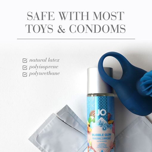 Jo Candy Shop Bubble Gum Flavored Water-Based Lubricant 2 Oz. - Image 4