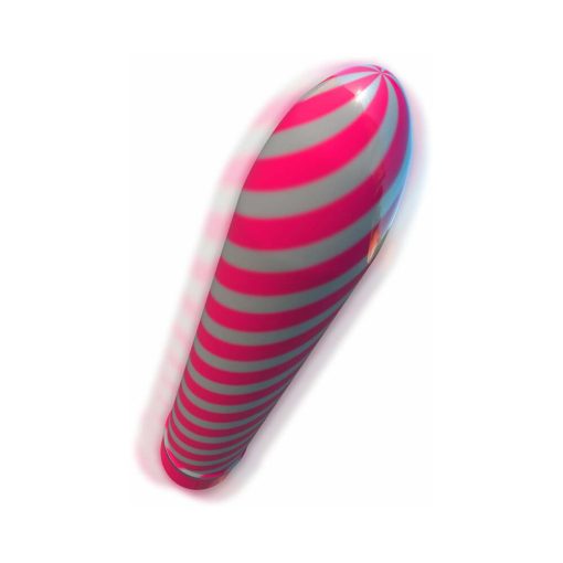 Classix Sweet Swirl 8 In. Slimline Vibrator Pink - Image 3
