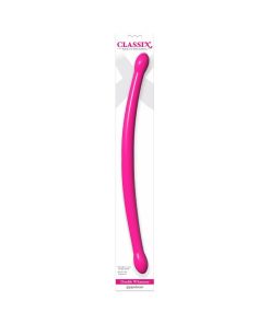 Classix Double Whammy 17.25 In. Flexible Dual-Ended Dildo Pink
