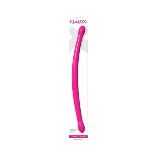 Classix Double Whammy 17.25 In. Flexible Dual-Ended Dildo Pink