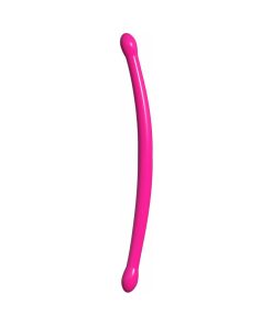 Classix Double Whammy 17.25 In. Flexible Dual-Ended Dildo Pink