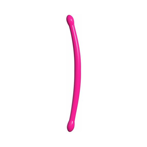 Classix Double Whammy 17.25 In. Flexible Dual-Ended Dildo Pink - Image 2