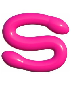 Classix Double Whammy 17.25 In. Flexible Dual-Ended Dildo Pink
