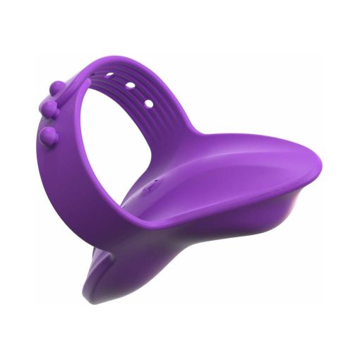 Fantasy For Her Rechargeable Adjustable Silicone Her Finger Vibe Purple - Image 2