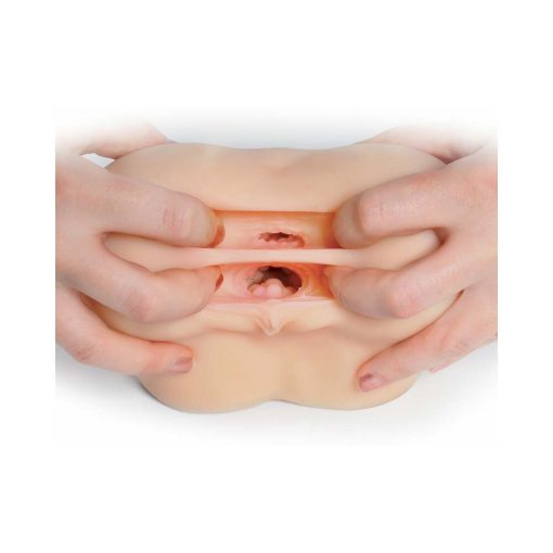 Pdx Fuck Me Silly To Go Petite Fantasy Bubble Butt Dual Entry Stroker Beige - Image 6