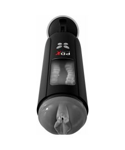 Pdx Elite Ultimate Milker Gyrating Suction Stroker With Audio And Suction Cup Clear/Black