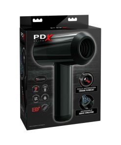 Pdx Elite Hydrobator Rechargeable Silicone Vibrating Aquatic Stimulation Stroker Black