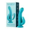 Femmefunn Pirouette 8 In. Dual-Stimulation Rotating Vibrating Dildo Turquoise