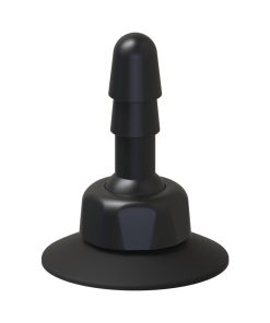 Vac-U-Lock - Deluxe 360° Swivel Suction Cup Plug- Black