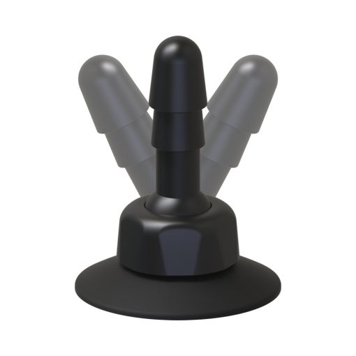 Vac-U-Lock - Deluxe 360° Swivel Suction Cup Plug- Black - Image 3