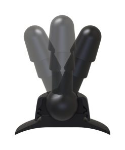 Vac-U-Lock - Deluxe 360° Swivel Suction Cup Plug- Black