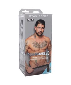 Man Squeeze- Ryan Bones - Ultraskyn Stroker - Ass Vanilla