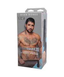 Man Squeeze- Ryan Bones - Ultraskyn Stroker - Ass Vanilla