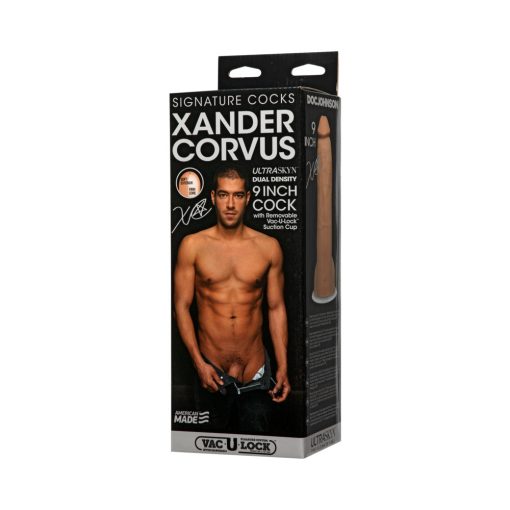 Signature Cocks - Xander Corvus - 9In Ultraskyncock W/Removable Vac-U-Lock Suction Cup Vanilla - Image 7