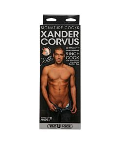 Signature Cocks - Xander Corvus - 9In Ultraskyncock W/Removable Vac-U-Lock Suction Cup Vanilla