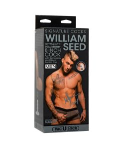 Signature Cocks - William Seed - 8In Ultraskyn Cock W/Removable Vac-U-Lock Suction Cup Vanilla