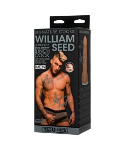 Signature Cocks - William Seed - 8In Ultraskyn Cock W/Removable Vac-U-Lock Suction Cup Vanilla