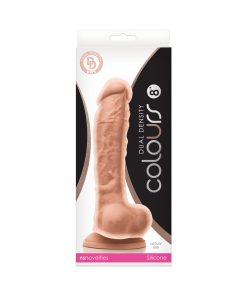 Colours Dual Density 8 In. Dildo Beige