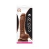 Colours Dual Density 8 In. Dildo Brown