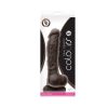 Colours Dual Density 8 In. Dildo Dark Brown
