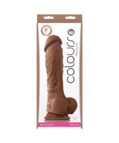 Colours Pleasures 8 In. Dildo Brown