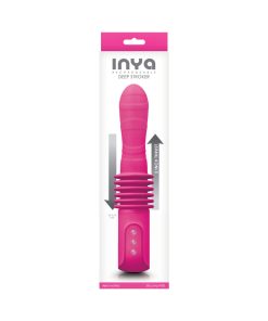 Inya Deep Stroker Rechargeable Thrusting Vibrator Pink